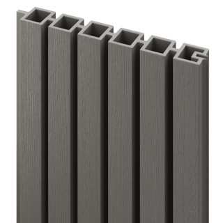 DuraPost Urban Slatted Composite Panels Light Grey Pack 2