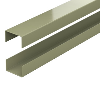 DuraPost Urban Slatted Composite Rails Olive Grey Pack 2