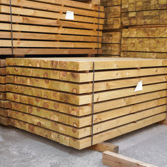 Redwood Sawn Post Green 
