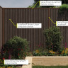DuraPost Urban Slatted Composite Panels Brown Pack 2